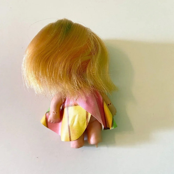 Vintage Liddle Kiddle Clone Doll  Marked K H Blonde Hair 3 Inch Tall - Picture 4 of 11